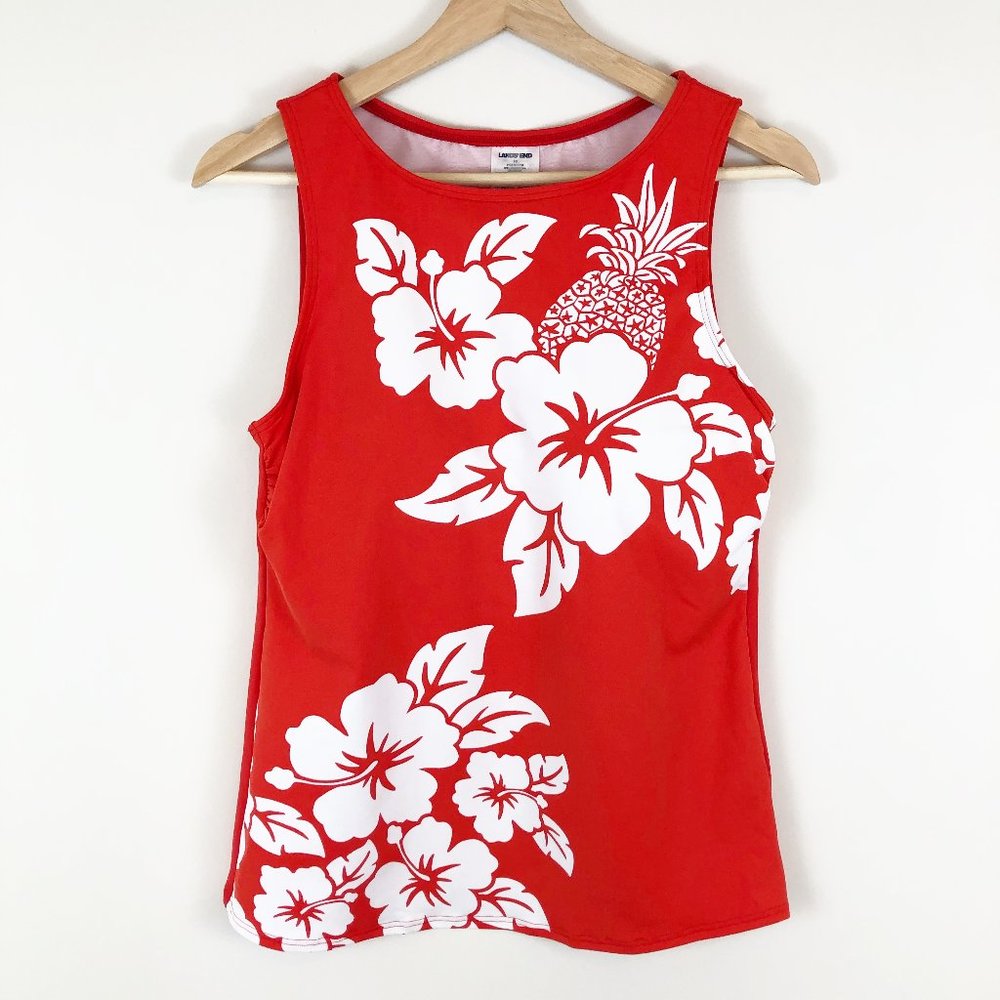 Lands' End High Neck Modest Tankini Swim Top